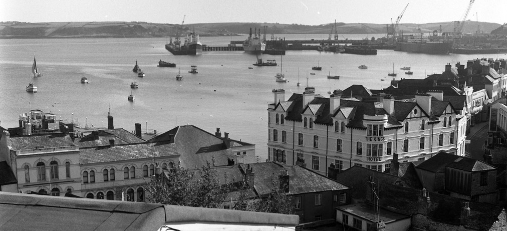 View of harbour from Erisey Terrace of The Kings Hotel